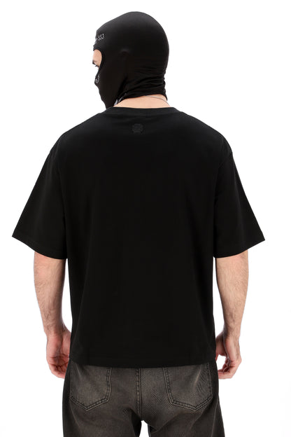 REMERA MANGA CORTA NEGRA