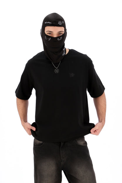 REMERA MANGA CORTA NEGRA