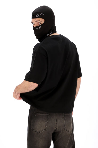 REMERA MANGA CORTA NEGRA