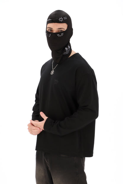 REMERA NEGRA MANGA LARGA