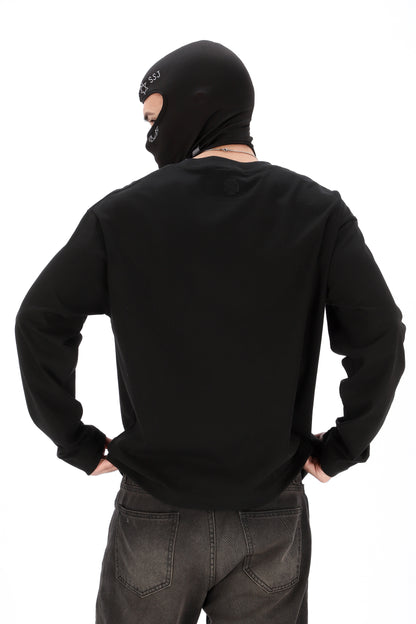 REMERA NEGRA MANGA LARGA