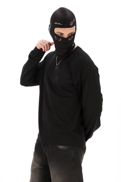REMERA NEGRA MANGA LARGA