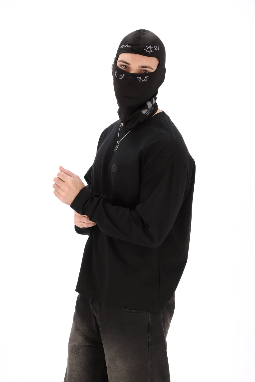 REMERA NEGRA MANGA LARGA