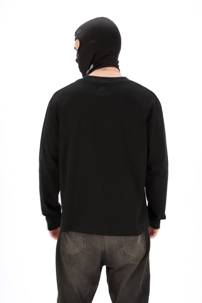 REMERA NEGRA MANGA LARGA