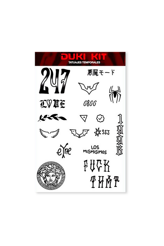 PACK DE TATUAJES DUKI